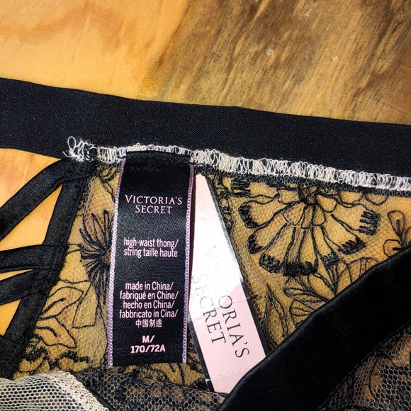 Victoria’s Secret Luxe High-Waisted Panties Size Medium Black - Picture 9 of 10